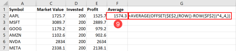 how-to-average-every-nth-cell-in-excel-3-ways-on-sheets